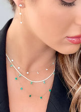 Load image into Gallery viewer, 2 CT Emerald Floating Necklace
