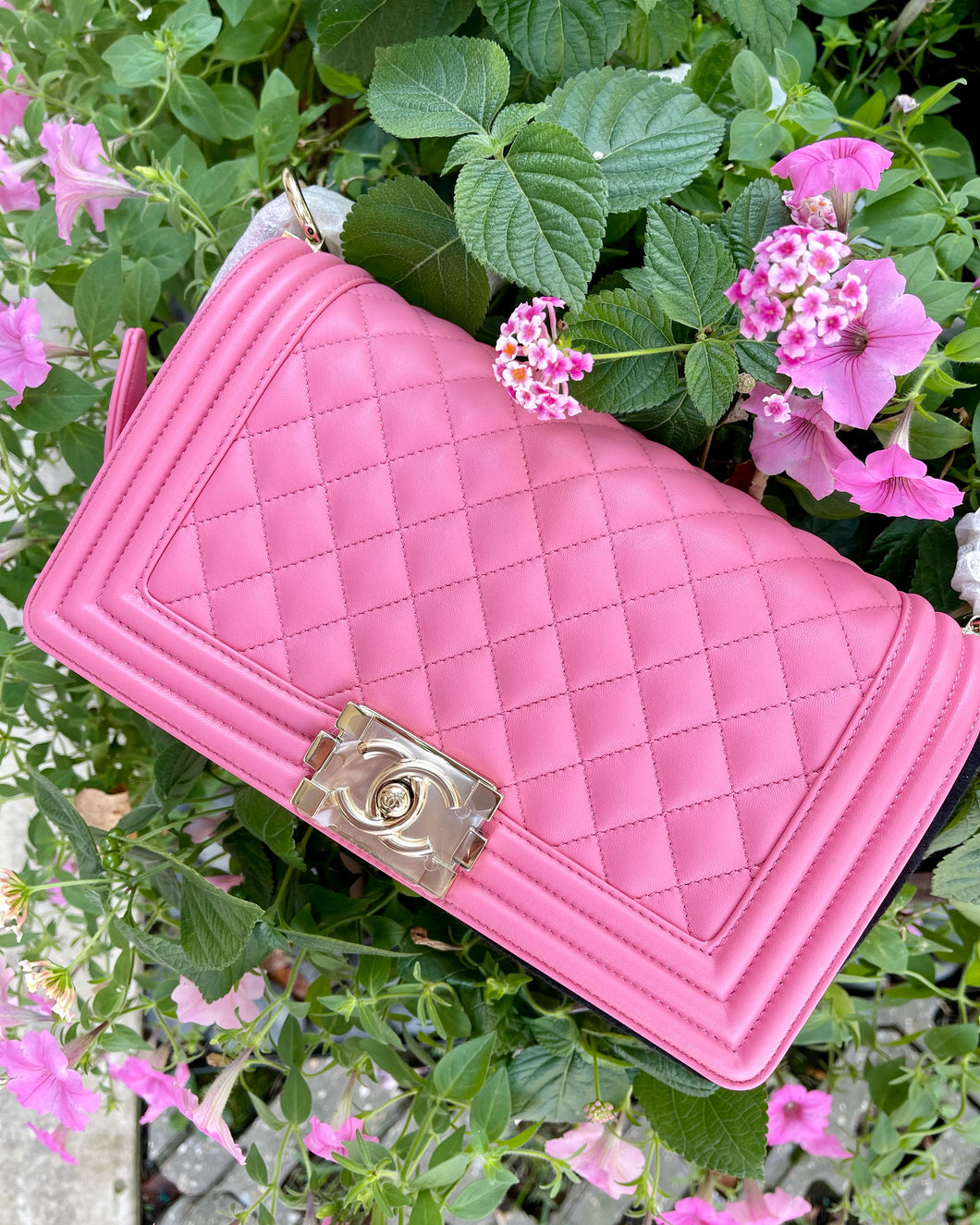 Pink Chanel Boy Bag