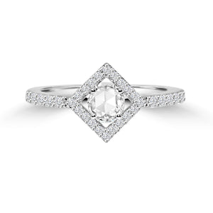 Mixed shape diamond ring