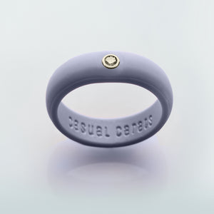 Lavender silicone diamond ring